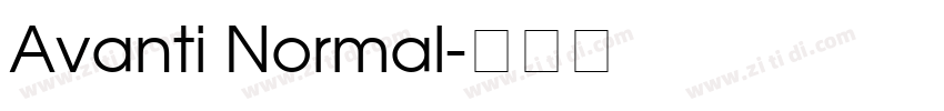 Avanti Normal字体转换
